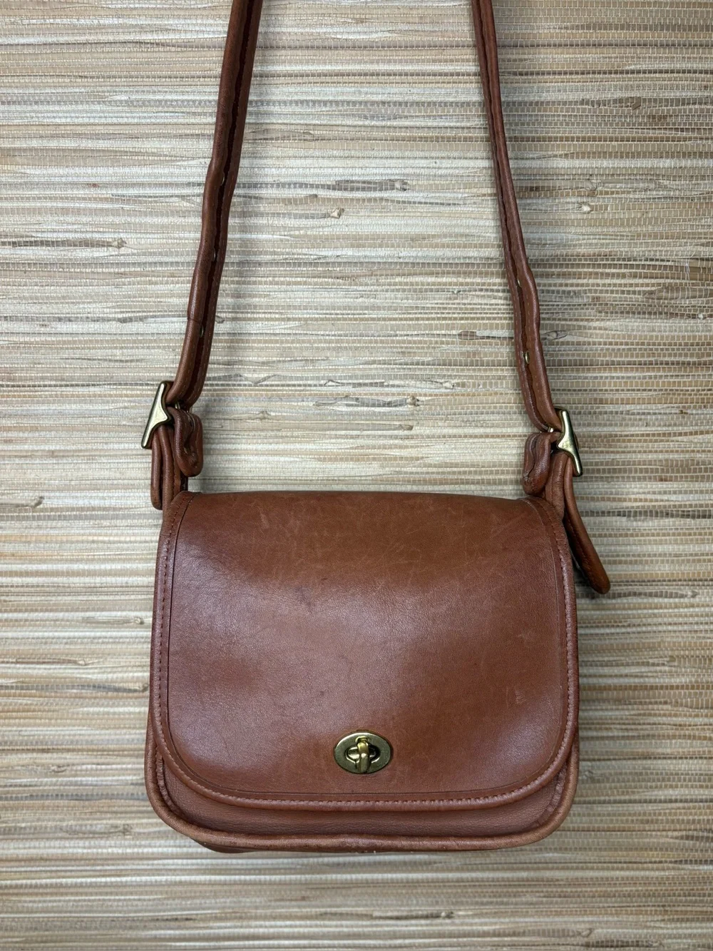 Vintage Coach Legacy Small Flap Bag British Tan